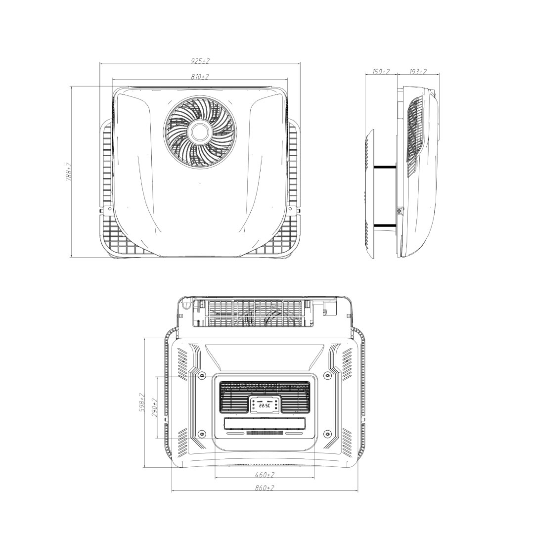 Demmon Slimcool Pro-12L 12V Araç Kliması-7